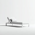Tumbonas de exterior con respaldo ajustable 198x72x34 cm - blanco - diseño minimalista