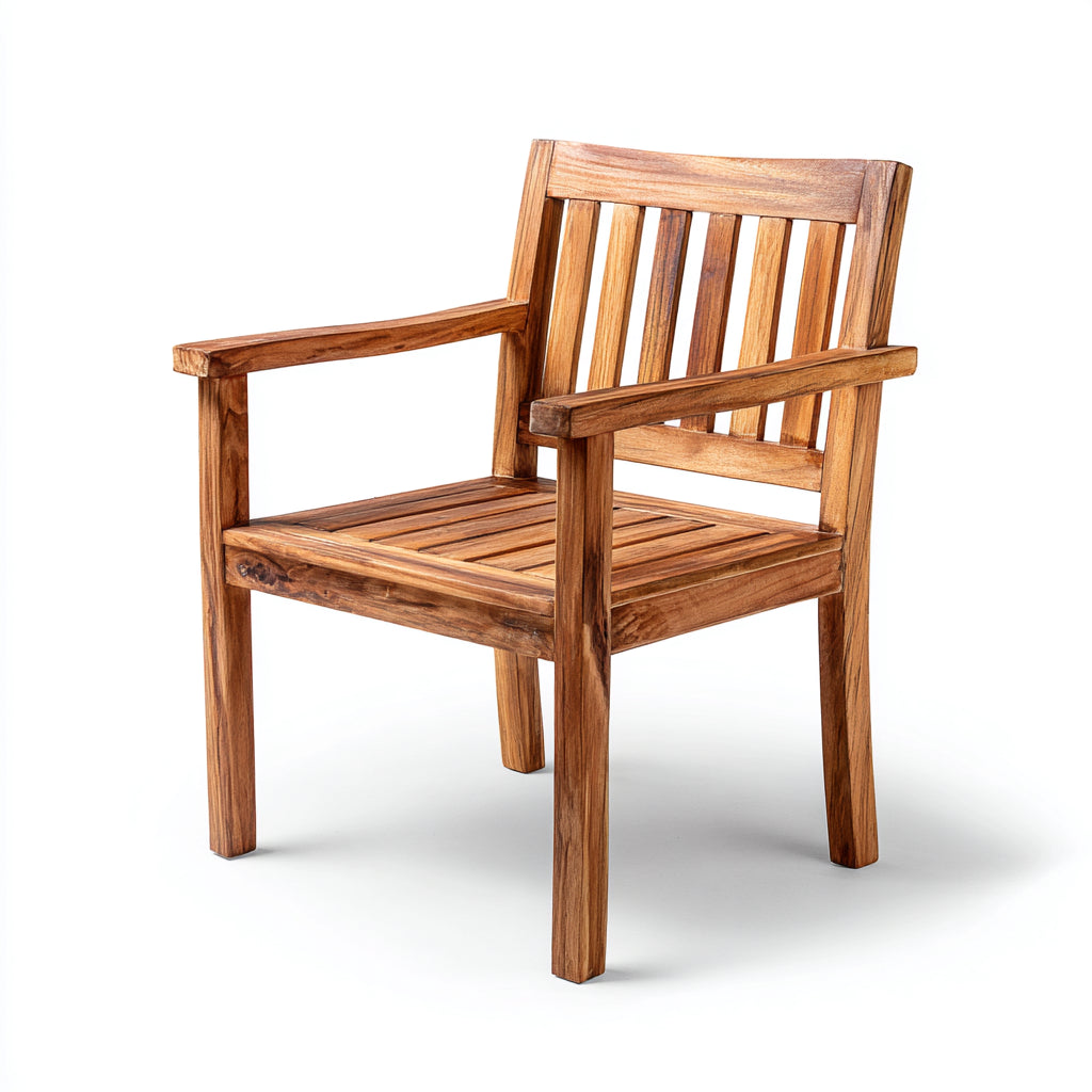 Sillas de jardín de madera maciza 64x60x88 cm - marrón - diseño clásico